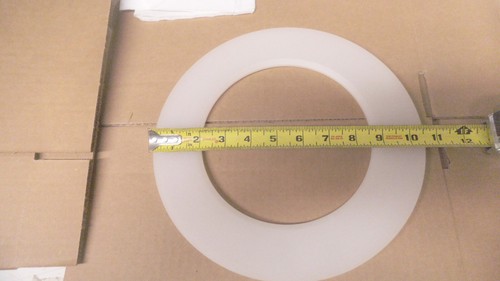PolyPropylene ring, 10-1/2" OD x 6-5/8" ID x 5/16" thick