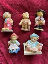 Vtg Cherished Teddies Lot Of 5 Bears Logan,Hunter,Fernando,Kerstin  Lil Jack H.