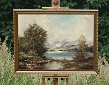 Fritz Mühlen (1906-1981) Alpine Landscape, Oil On Canvas, Listed Artist