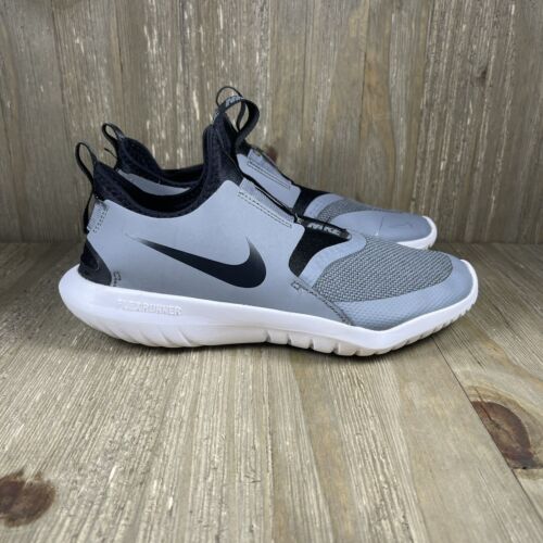 Nike Flex Runner AT4662-004 Gray Running Shoes 6Y Womens |