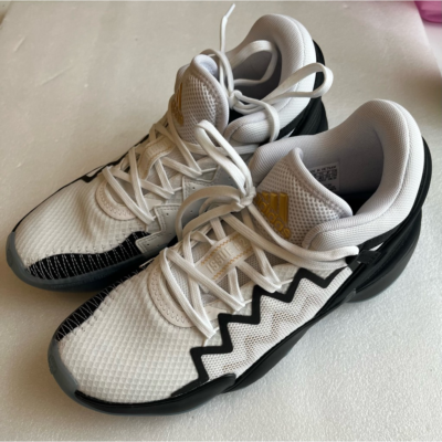 Adidas Men\'s D.O.N. Issue #2 Basketball Shoes White Black Gold Sneakers Size‎ 12 12.5~adidas D.O.N Issue 2 Basketball Shoes White Gold Size  main image 2