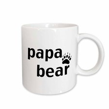3dRose Papa bear Mug