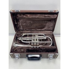YAMAHA YCR-3330S Cornet Silver Plated Used with Hard Case