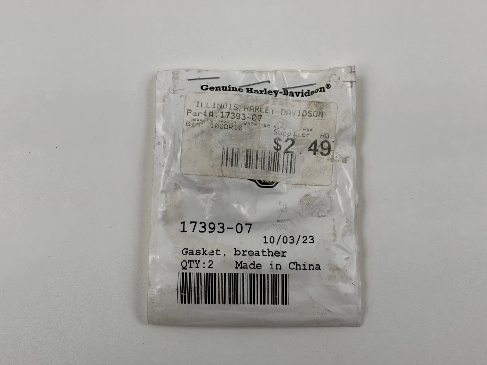 17393-07 | Harley Davidson | Breather Seal