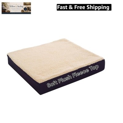 Fleece Covered Mobility and Comfort Seat Cushion - Comfortable Wheelchair Sea...