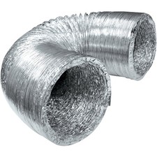 Lambro 4 In. x 8 Ft.  Clothes Dryer Transition Foil Flex Duct 498PL Lambro 498PL