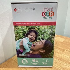 American Heart Association Infant CPR Anytime Kit DVD Training Baby Manikin