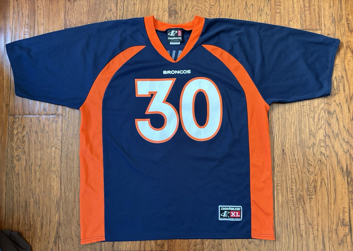 Vintage 90s Logo Athletic NFL Denver Broncos Terrell Davis Replica