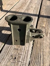 NOS MILITARY M416 TRAILER BRACKET MOUNT FOR LUNETTE RING  (HARD TO FIND)