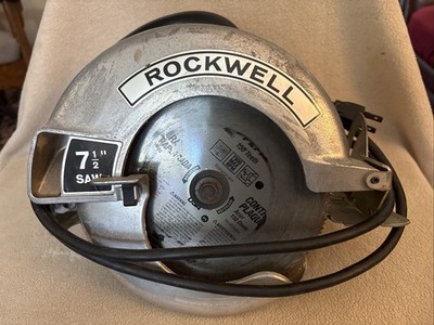 Vintage Rockwell 7-1/2'' Circular Saw Model 80 ~ Working condition
