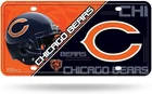 Chicago Bears Metal Auto Tag License Plate, Split Design, 6x12 Inch