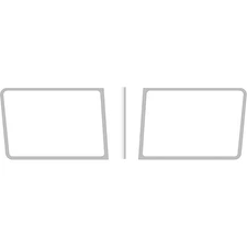 Stainless Steel 3 Piece Windshield Trim for 1988-2020 Peterbilt Legacy Cab