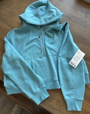 NWT Lululemon Scuba Oversized 1/2 Zip Hoodie Tidal Teal XL/XXL RARE