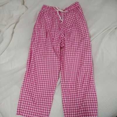 USED TAO COMME DES GARCONS PINK CHECKERED CASUAL PANTS GOOD
