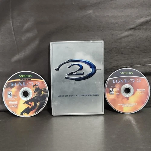 Halo 2 Limited Collectors Edition Microsoft Xbox M Shooter Game Discs & Case