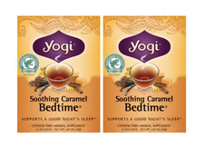 Yogi Teas Soothing Caramel Bedtime 16 bags 2 PACK