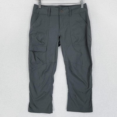 Columbia Pants Womens 2 Gray Omni Shield Cargo Capri Crop Hiking Rip Stop Casual