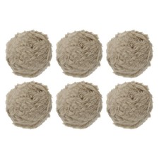 35yds Faux Fur Yarn, 6 Skeins 50g 0.8"OD Fuzzy Yarn Fluffy Yarn, Camel