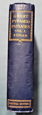 Great Pyramid Passages Vol 1 Edgar Marshall Brothers John Edgar 1923 2nd Edition