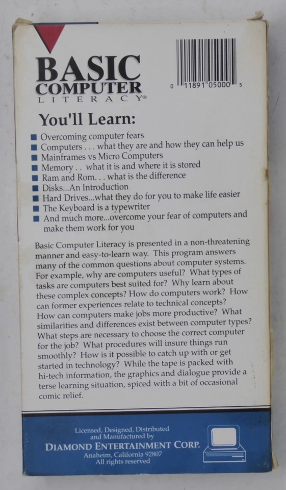 Basic Computer Literacy (VHS) No Floppy PBS / TLC - Image 3 of 4