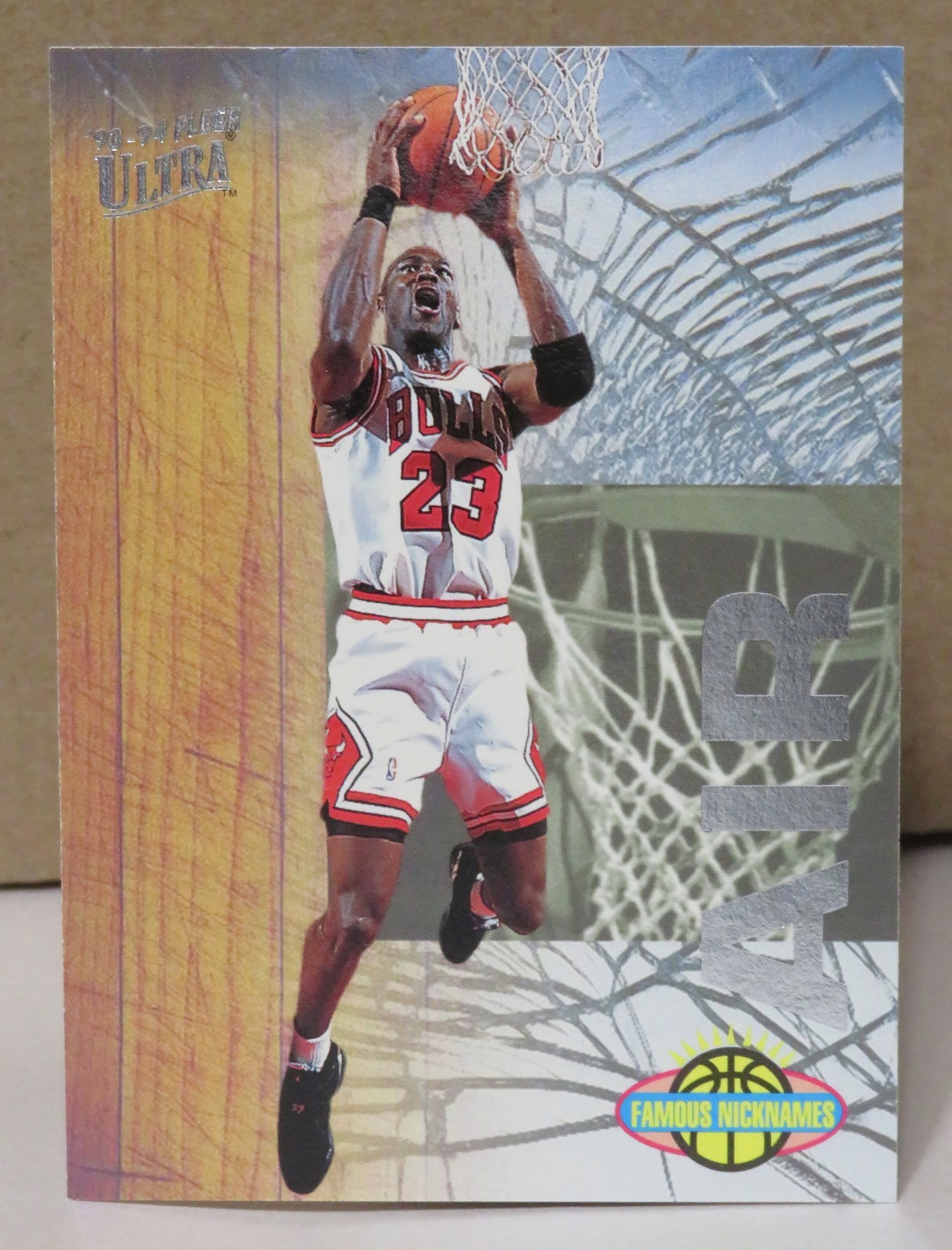 1993-94 Fleer Ultra Famous Nicknames Air #7 Michael Jordan Chicago Bulls HOF