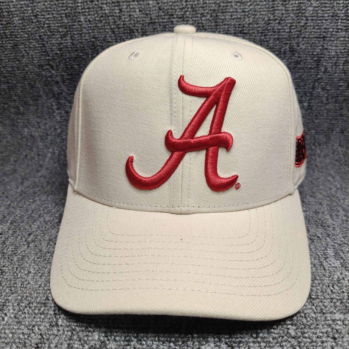 Mitchell & Ness Alabama Crimson Tide Cream Snapback Cap Hat NCAA