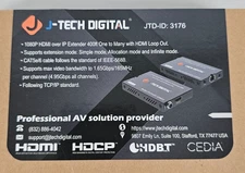 1080p@60Hz HDMI Extender Ethernet Adapter 400FT (120m) Over Cat5e/6/7 IR TX RX