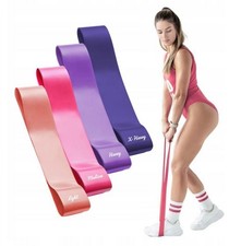 4er Set Fitnessbänder Gymnastikband Widerstandsbänder Sport Resistance Gummiband