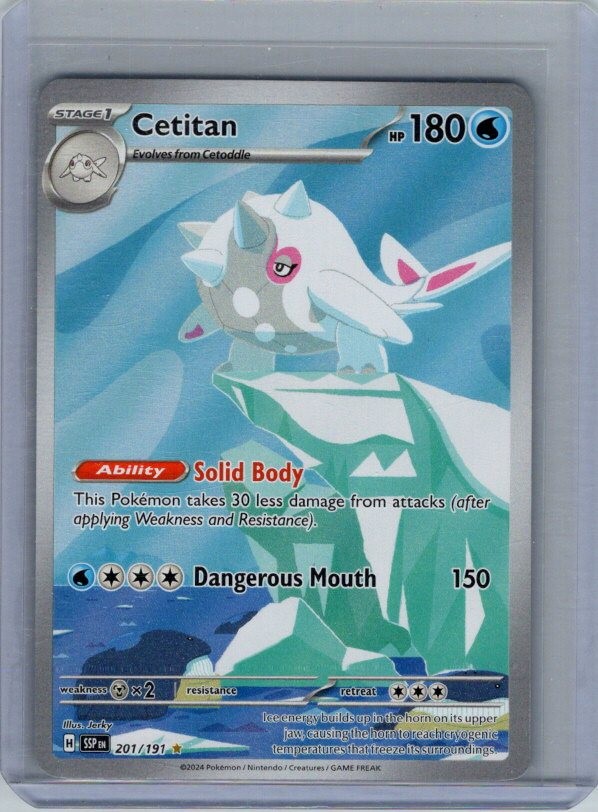 Cetitan Holo Illustration Rare SV08: Surging Sparks 201/191 NM