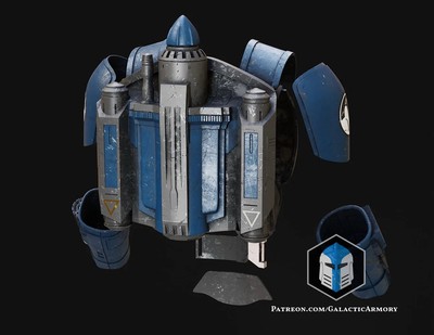 Bo Katan Jetpack Mandalorian inspiriert von Star Wars | 3D Cosplay Fan Prop DIY