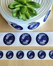 7/8 1.5" 1 YD Detroit Lions Grosgrain Ribbon Football Cheer Bow Ribbon