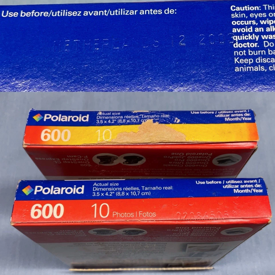 Four (4) Packs Polaroid 600 Film - Expired 2003 2009 - Image 3 of 3