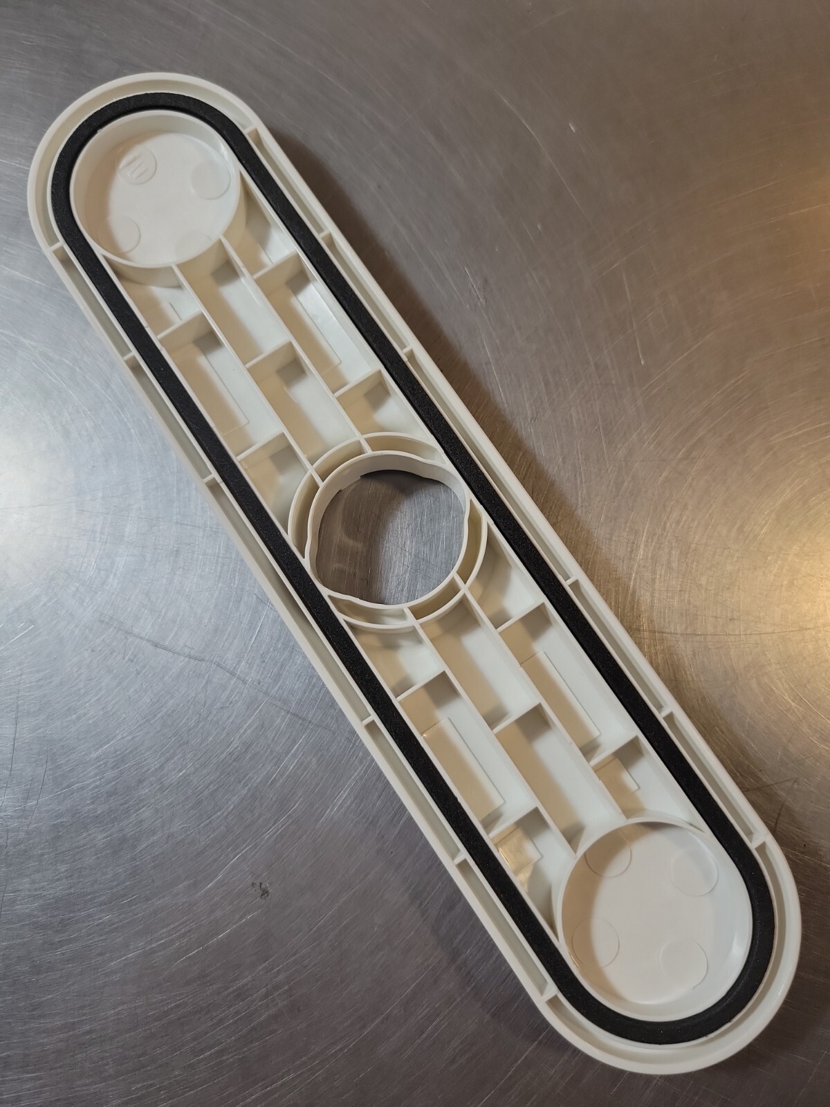 Moen Brecklyn White Plastic 87557W Replacement Escutcheon Plate  10.5" Long