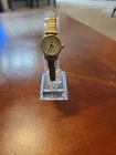 Ladies Vintage Timex "T" A3 Quartz Watch Gold Tone Speidel Band