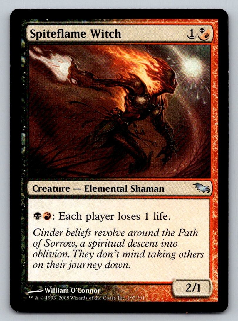 Spiteflame Witch Shadowmoor Regular # 197/301