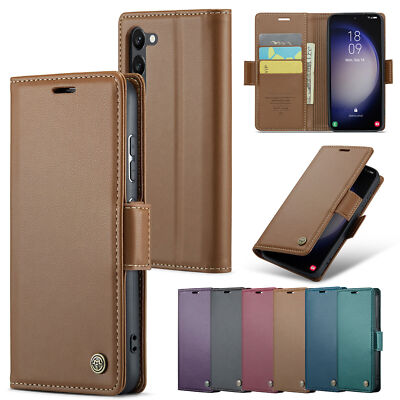 Caseme Card Wallet Leather Case For Samsung S23 S22 S21 S20 Ultra S10