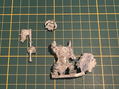 Warhammer Fantasy Orcs Goblins Black Orc Big Boss Schwarzork Metall Rare Used #2