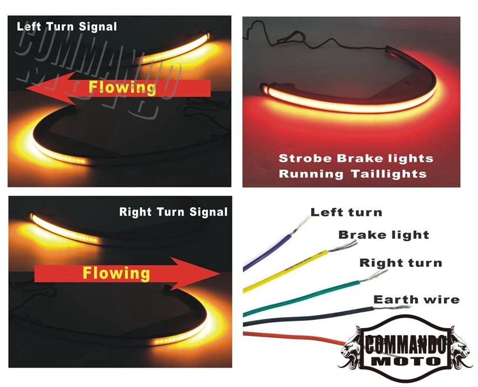 LED Turn Signal Rear Fender Light For Suzuki Boulevard M109R M90 VZR 1800 06-24 - Image 4 of 4