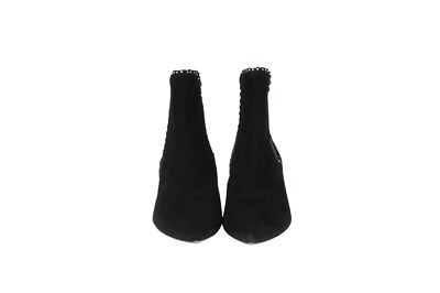 Aquazzura Womens Jicky 45 Black Suede Ankle Booties US 9.5 EU 39.5 Pearl Studded Aquazzura Women Jicky 45 Black Suede Ankle Booties US 9.5 EU  main image 2