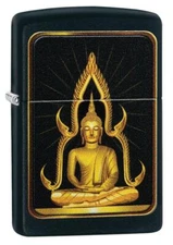 Zippo Windproof Calm Lotus Buddha Enlightenment Lighter, 29836, New In Box
