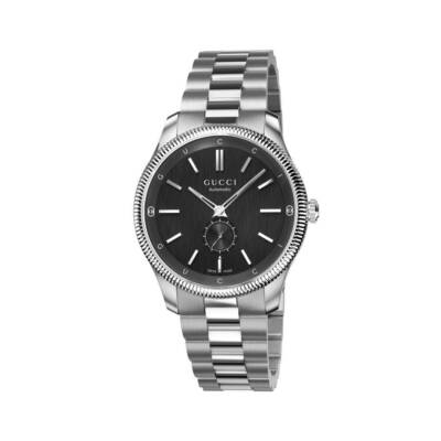 Gucci Uhr G-timeless Automatik YA126388 Watch Schwarz Herren 40mm Neu