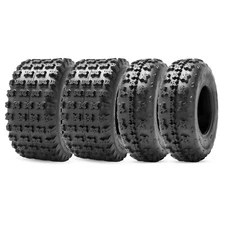 Sport Quad ATV Tires 21x7-10 22x10-10 All Terrain Race Front Rear Tire Set of 4