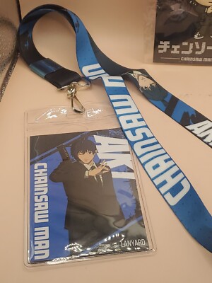 Chainsaw Man PVC Aki Hayakawa Keychain & Aki Lanyard Lot Anime
