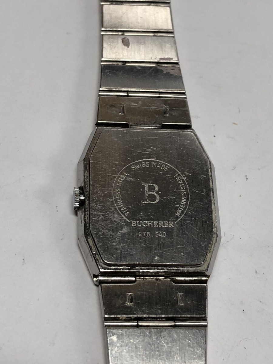 Vintage Bucherer Two-Tone Band Quartz Watch 976.540 (GS) | eBay Vintage Bucherer Two-Tone Band Quartz Watch 976.540 (GS) | eBay
