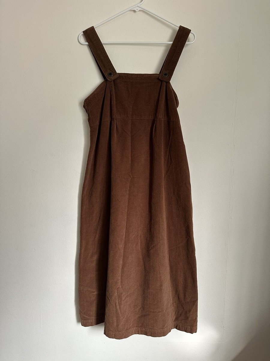 brown corduroy jumper dress Vermont Country Store Cotton Plush Velvet Fabiana Embrace autumns charm with Nudy | Maxi Dress Size:22W-24W