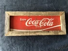 Vintage Coca-Cola, Coke Wooden Case Piece Framed! Unique!