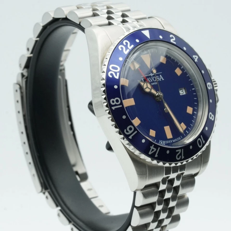 DAVOSA TERNOS DIVER QAURTZ HERREN UHR STAHL NEUWERTIG 40MM 1023.505 PAPIERE M022 - Bild 3 von 4