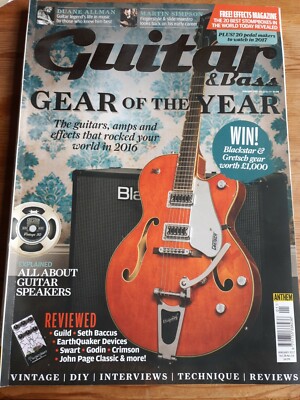 GUITAR& BASS Magazine***JAN 2017***GEAR/PEDALS/STOMP BOXES*+ JOY OF EFFECTS MAG.