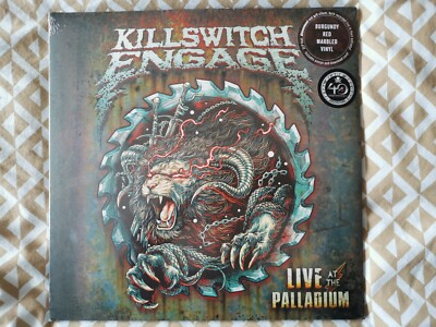 KILLSWITCH ENGAGE LIVE AT THE PALLADIUM 12''DOUBLE BURGUNDY RED MARBLEDNEW&SEALED