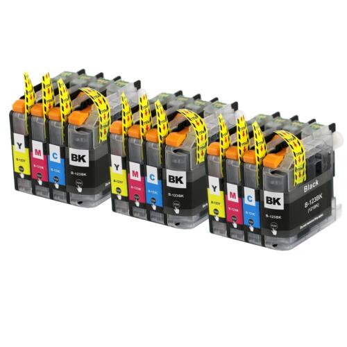 12 Printer Ink Cartridges (Set) to replace Brother LC123 non-OEM / Compatible - Picture 1 of 3